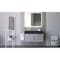 Castello Usa Amazon 36" Wall Mounted Gray Vanity With Black Top And Brushed Nickel Handles CB-MC-36G-BN-2056L-BL - alternate 4